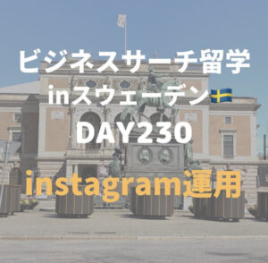 ビジネスサーチ留学inスウェーデン230日目
