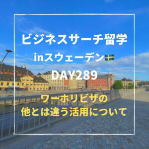 ビジネスサーチ留学inスウェーデン289日目